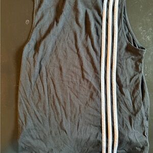 Adidas Black Top with White Logo